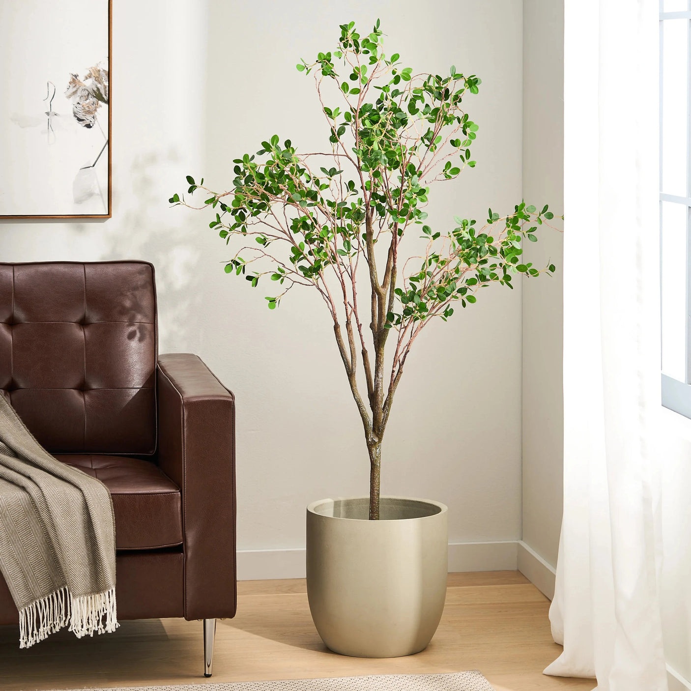 150CM Artificial Milan Leaf Green Potted Plant for Wedding Decoration Hanging Pot Plant for Thanksgiving Occasions Julia M LifeStyles
