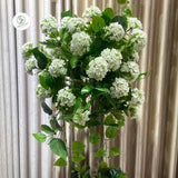 Custom Green Artificial Snowball Tree in Pot for Contemporary Indoor Decor Julia M LifeStyles