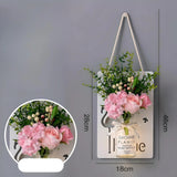 Scandinavian Style Hand - Painted Artificial Flower Wall Decor by Julia M - Julia M LifeStyles