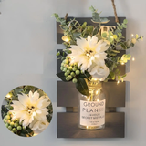 Scandinavian Style Hand - Painted Artificial Flower Wall Decor by Julia M - Julia M LifeStyles