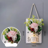 Scandinavian Style Hand-Painted Artificial Flower Wall Decor by Julia M - Julia M LifeStyles