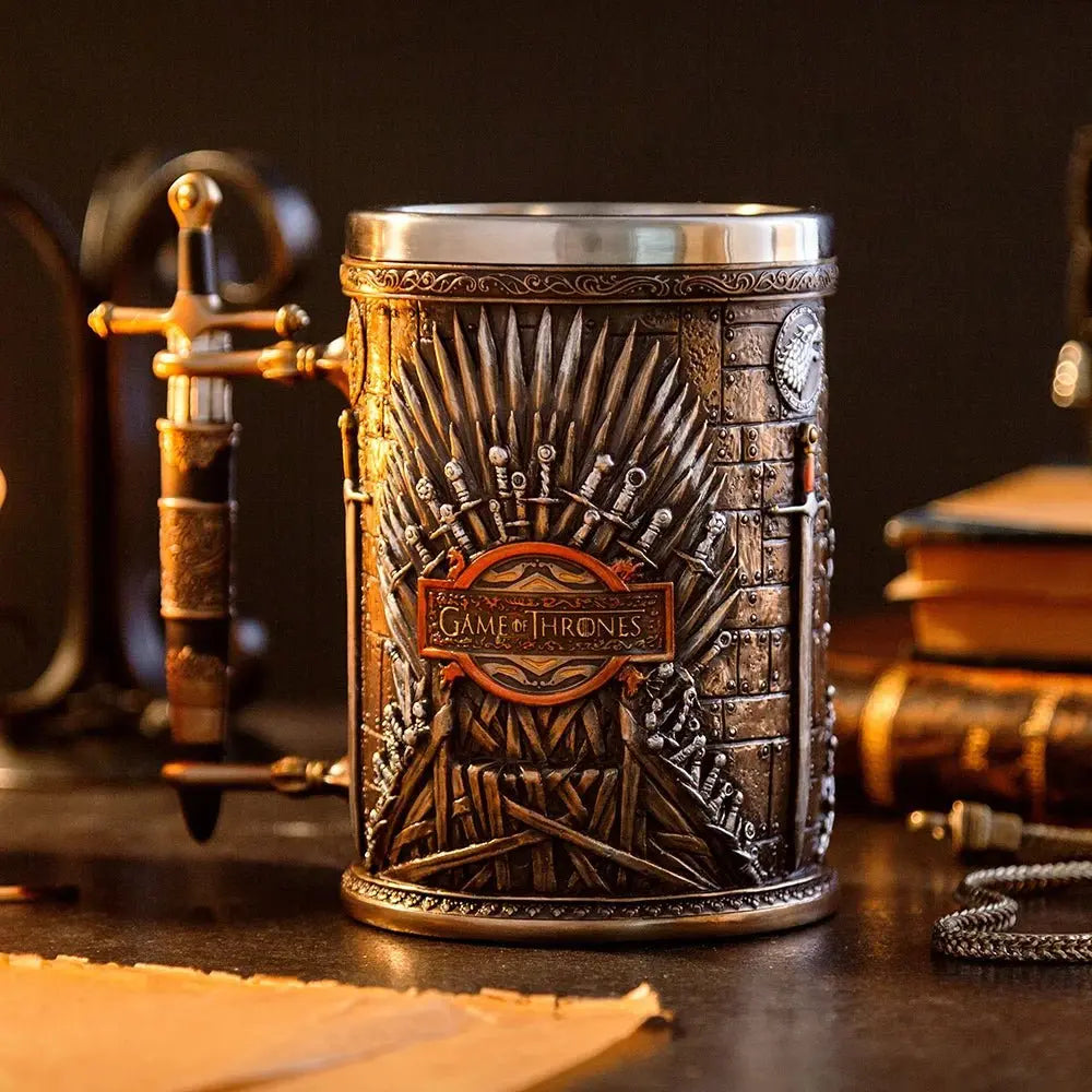 Julia M LifeStyles Stainless Steel & Resin Beer Mug - 400ml & 600ml - Julia M LifeStyles