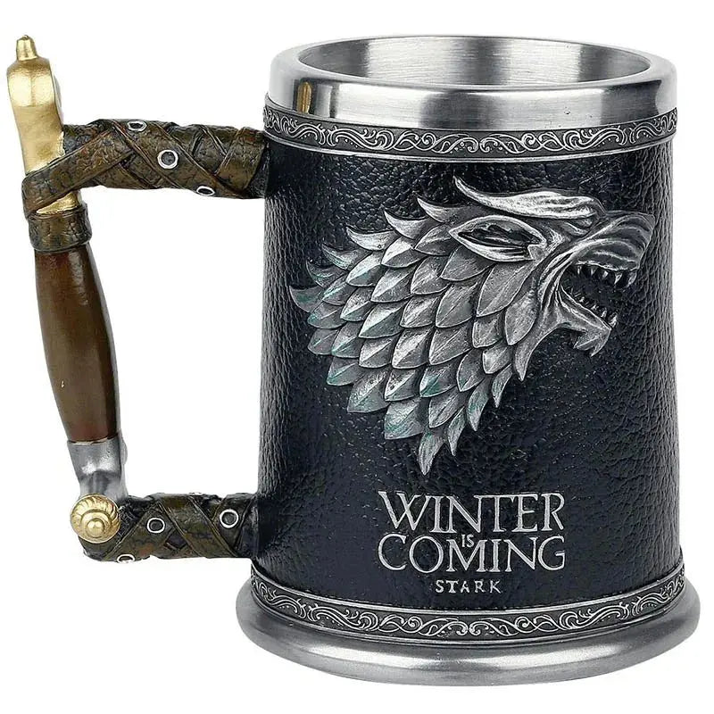 Julia M LifeStyles Stainless Steel & Resin Beer Mug - 400ml & 600ml - Julia M LifeStyles