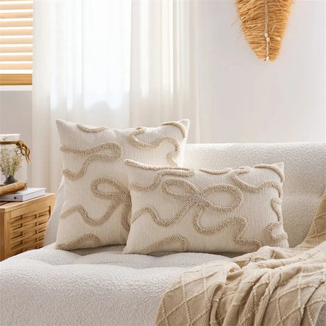 Ultra Soft Chenille Bow Decorative Pillow Cover Julia M LifeStyles
