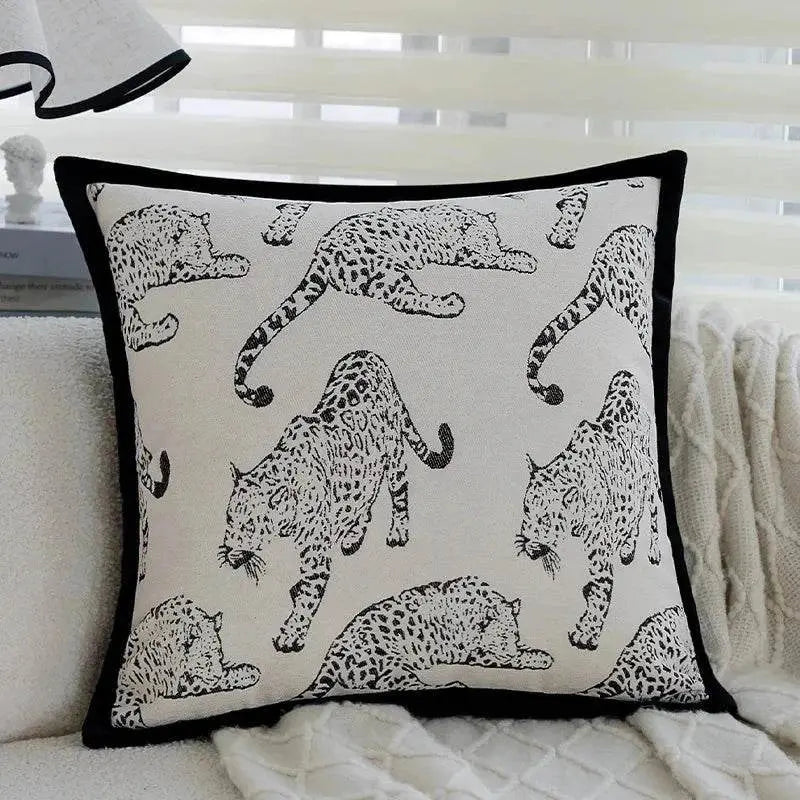 30X50/45X45CM Black White Throw Pillow Cover Modern Simple Stamping Waist Cushion Cover Decor Home Decorative Pillowcase Julia M LifeStyles