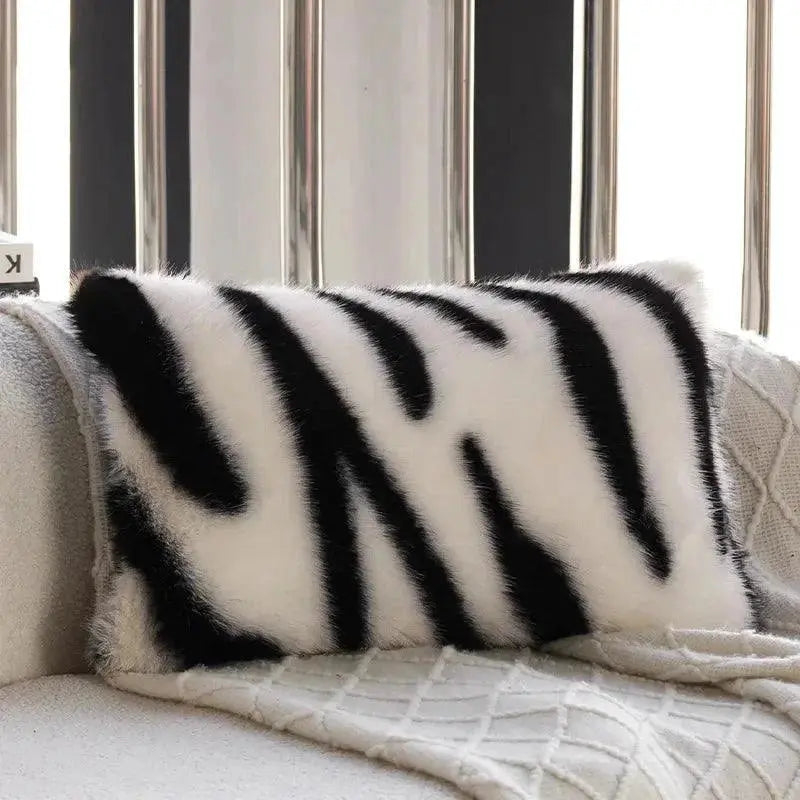 30X50/45X45CM Black White Throw Pillow Cover Modern Simple Stamping Waist Cushion Cover Decor Home Decorative Pillowcase Julia M LifeStyles
