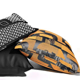 Orange Jacquard Pillow Cover with Black Horse Design for Modern Home Decor - Julia M LifeStyles