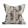 Orange Jacquard Pillow Cover with Black Horse Design for Modern Home Decor - Julia M LifeStyles