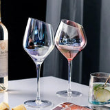 Japanese-Style Colorful Crystal Wine Goblet - Rainbow Champagne Glass Julia M LifeStyles