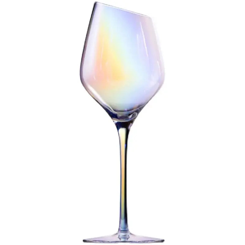Japanese-Style Colorful Crystal Wine Goblet - Rainbow Champagne Glass Julia M LifeStyles