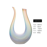 Japanese-Style Colorful Crystal Wine Goblet - Rainbow Champagne Glass Julia M LifeStyles