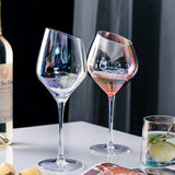 Japanese-Style Colorful Crystal Wine Goblet - Rainbow Champagne Glass Julia M LifeStyles