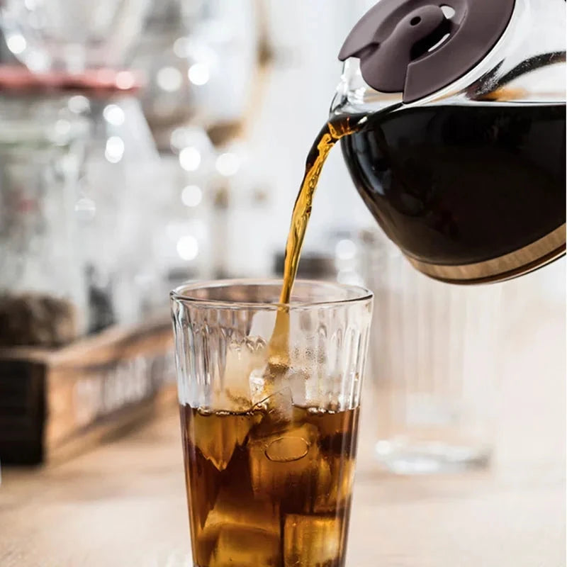 220V 600ML Electric Drip Coffee Maker - Compact Glass Teapot Julia M LifeStyles