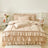 Ruffle Duvet Cover Queen Twin 100%Washed Microfiber 3pcs Bedding Duvet Cover Set, Shabby Chic Farmhouse Duvet Cover Pillow shams - Julia M LifeStyles