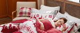 Bedsure 5-Piece Festive Fluffy Christmas red Comforter Set Julia M LifeStyles