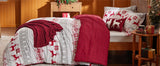 Bedsure 5-Piece Festive Fluffy Christmas red Comforter Set Julia M LifeStyles