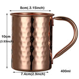 Luxurious 100% Pure Copper Moscow Mule Mug Set of 4 - Julia M LifeStyles