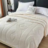 Office Thick Coral Fleece Blanket Love Bow Style Three Dimensional Embossed Quilt Warm Cold Resistant Home Decorations Julia M LifeStyles