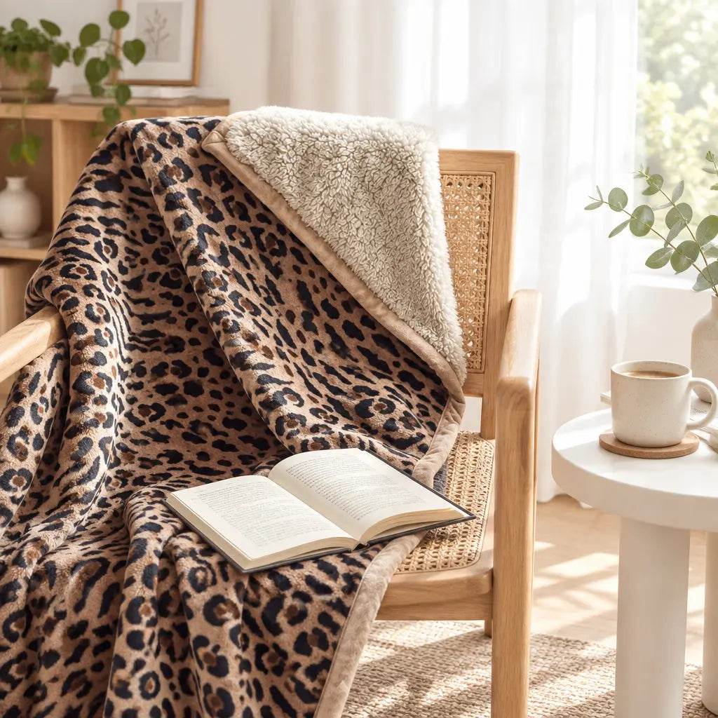 Scandinavian Winter Luxe Coral Fleece Throw Blanket Julia M LifeStyles