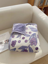 Scandinavian Winter Luxe Coral Fleece Throw Blanket Julia M LifeStyles