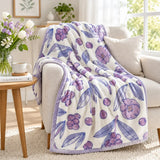 Scandinavian Winter Luxe Coral Fleece Throw Blanket Julia M LifeStyles