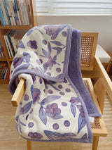 Scandinavian Winter Luxe Coral Fleece Throw Blanket Julia M LifeStyles