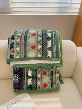 Scandinavian Winter Luxe Coral Fleece Throw Blanket Julia M LifeStyles