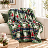 Scandinavian Winter Luxe Coral Fleece Throw Blanket Julia M LifeStyles