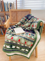 Scandinavian Winter Luxe Coral Fleece Throw Blanket Julia M LifeStyles