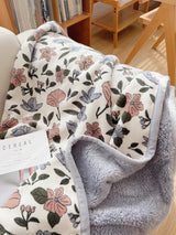 Scandinavian Winter Luxe Coral Fleece Throw Blanket Julia M LifeStyles