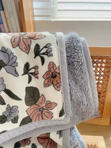 Scandinavian Winter Luxe Coral Fleece Throw Blanket Julia M LifeStyles