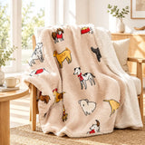 Scandinavian Winter Luxe Coral Fleece Throw Blanket Julia M LifeStyles