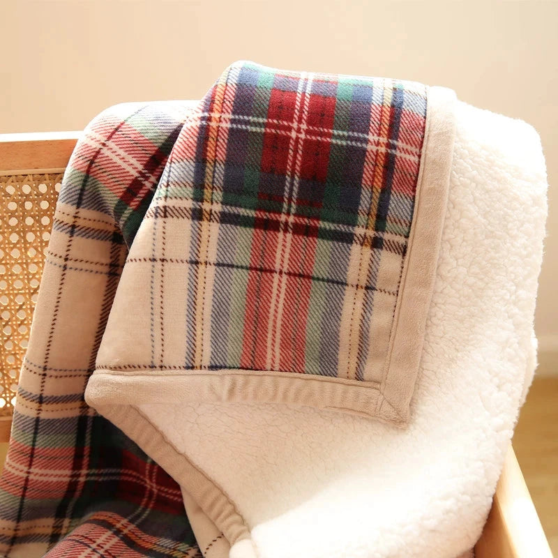 Scandinavian Winter Luxe Coral Fleece Throw Blanket Julia M LifeStyles