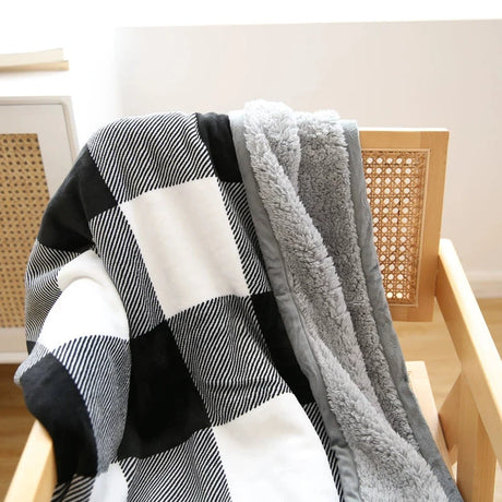 Scandinavian Winter Luxe Coral Fleece Throw Blanket Julia M LifeStyles