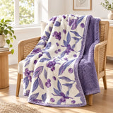 Scandinavian Winter Luxe Coral Fleece Throw Blanket Julia M LifeStyles