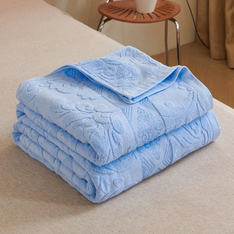 Cotton Old-Fashioned Towel Blanket for All-Season Comfort Julia M LifeStyles