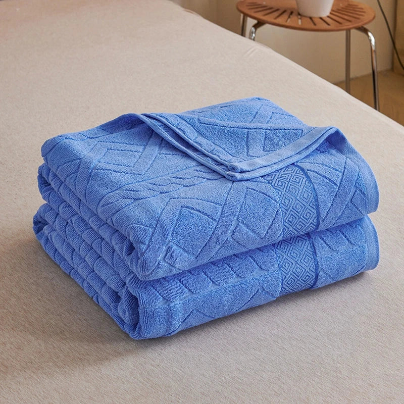 Cotton Old-Fashioned Towel Blanket for All-Season Comfort Julia M LifeStyles