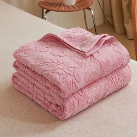 Cotton Old-Fashioned Towel Blanket for All-Season Comfort Julia M LifeStyles