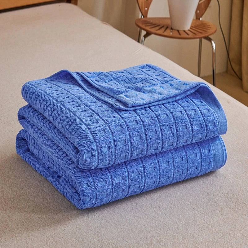 Cotton Old-Fashioned Towel Blanket for All-Season Comfort Julia M LifeStyles