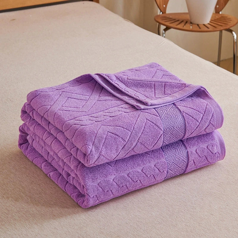 Cotton Old-Fashioned Towel Blanket for All-Season Comfort Julia M LifeStyles