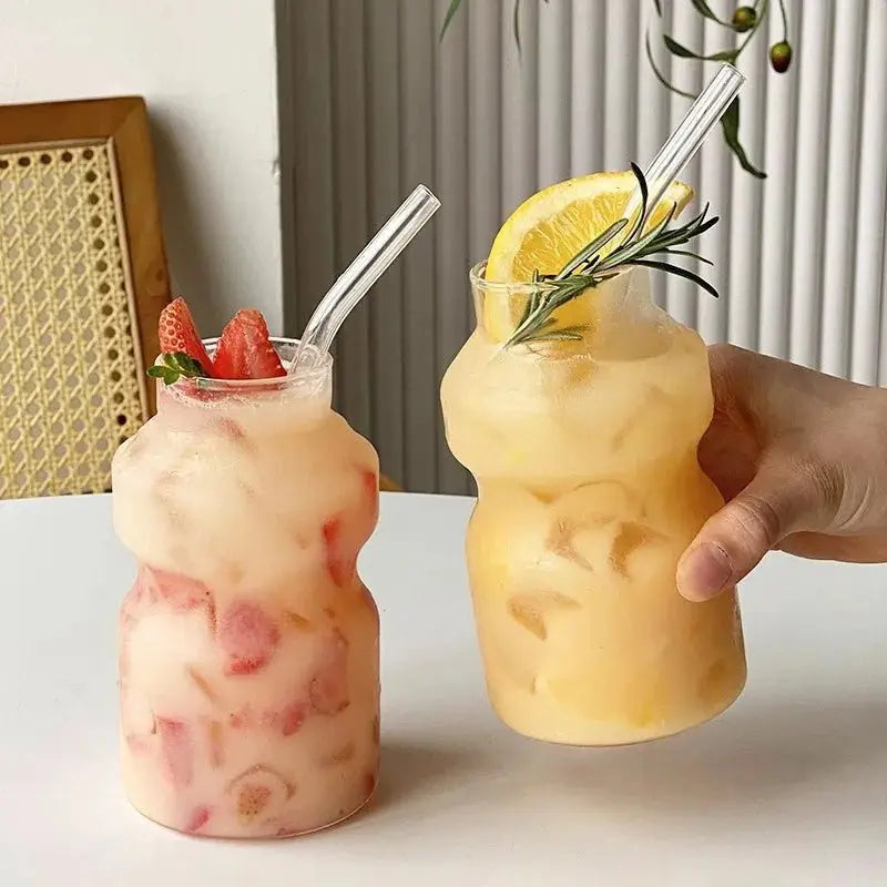 Elegant Gourd-Shaped Glass Mug for Cocktails and Wine - Julia M LifeStyles