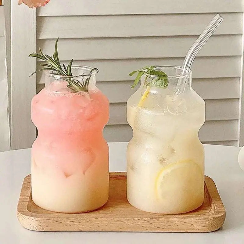 Elegant Gourd-Shaped Glass Mug for Cocktails and Wine - Julia M LifeStyles
