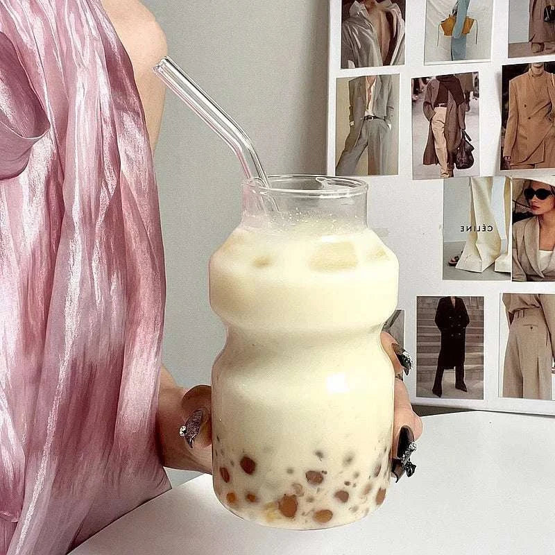 Elegant Gourd-Shaped Glass Mug for Cocktails and Wine - Julia M LifeStyles