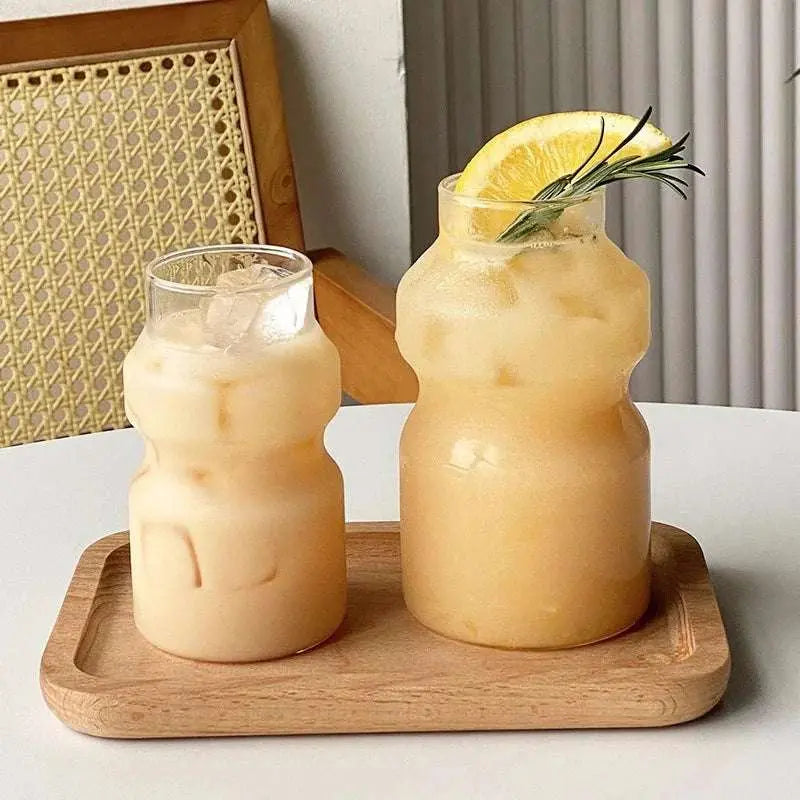 Elegant Gourd-Shaped Glass Mug for Cocktails and Wine - Julia M LifeStyles