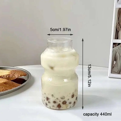 Elegant Gourd-Shaped Glass Mug for Cocktails and Wine - Julia M LifeStyles