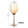 Amber Crystal Burgundy Wine Decanter Goblet - Elegant Big Belly Tasting Cup Julia M LifeStyles