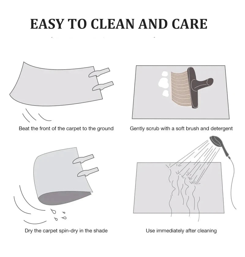 Bohemian Crystal Velvet Anti-Slip Carpet Julia M LifeStyles