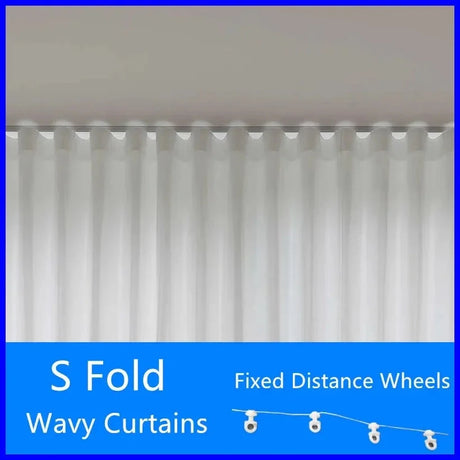 Super Soft Snow White S Fold Wavy Tulle Curtains for Living Room Julia M LifeStyles