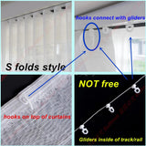 Super Soft Snow White S Fold Wavy Tulle Curtains for Living Room Julia M LifeStyles