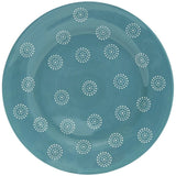 Turquoise Trellis 16-Piece Ceramic Dinnerware Set for Four Julia M LifeStyles